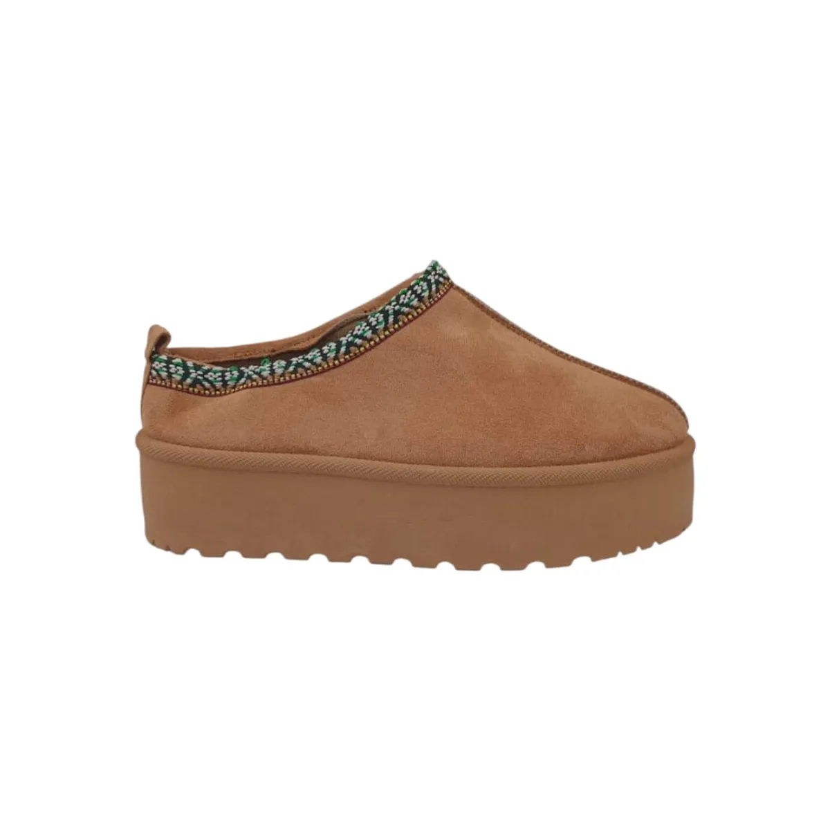 HERIEL - Pantufla Camel Chiporro Mujer