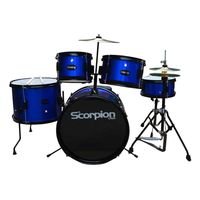 BATERIA JUNIOR 5PCS PLATILLO + PISO AZUL SCB-5A