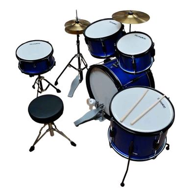 Imagen 2 del producto BATERIA JUNIOR 5PCS PLATILLO + PISO AZUL SCB-5A