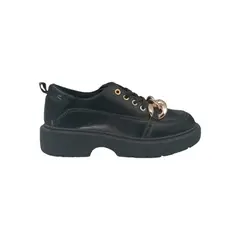 HERIEL - Zapatilla Negra Charol Mujer