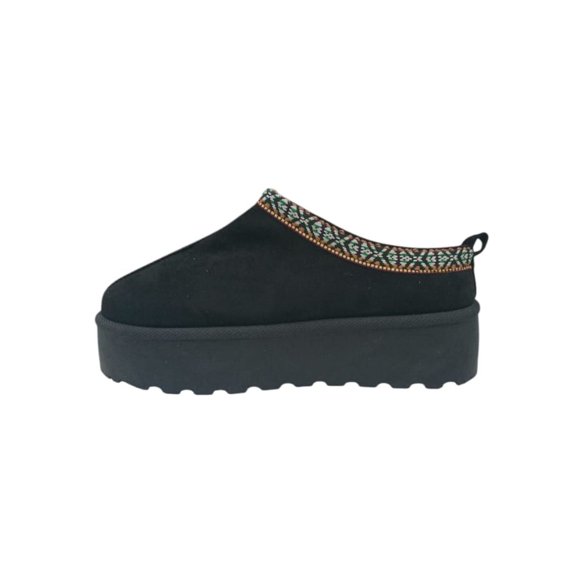 HERIEL - Pantufla Negra Chiporro Mujer