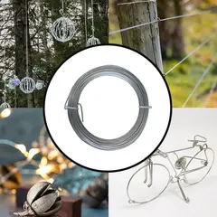 GENERICO - Alambre Galvanizado 22GA - Largo 60m