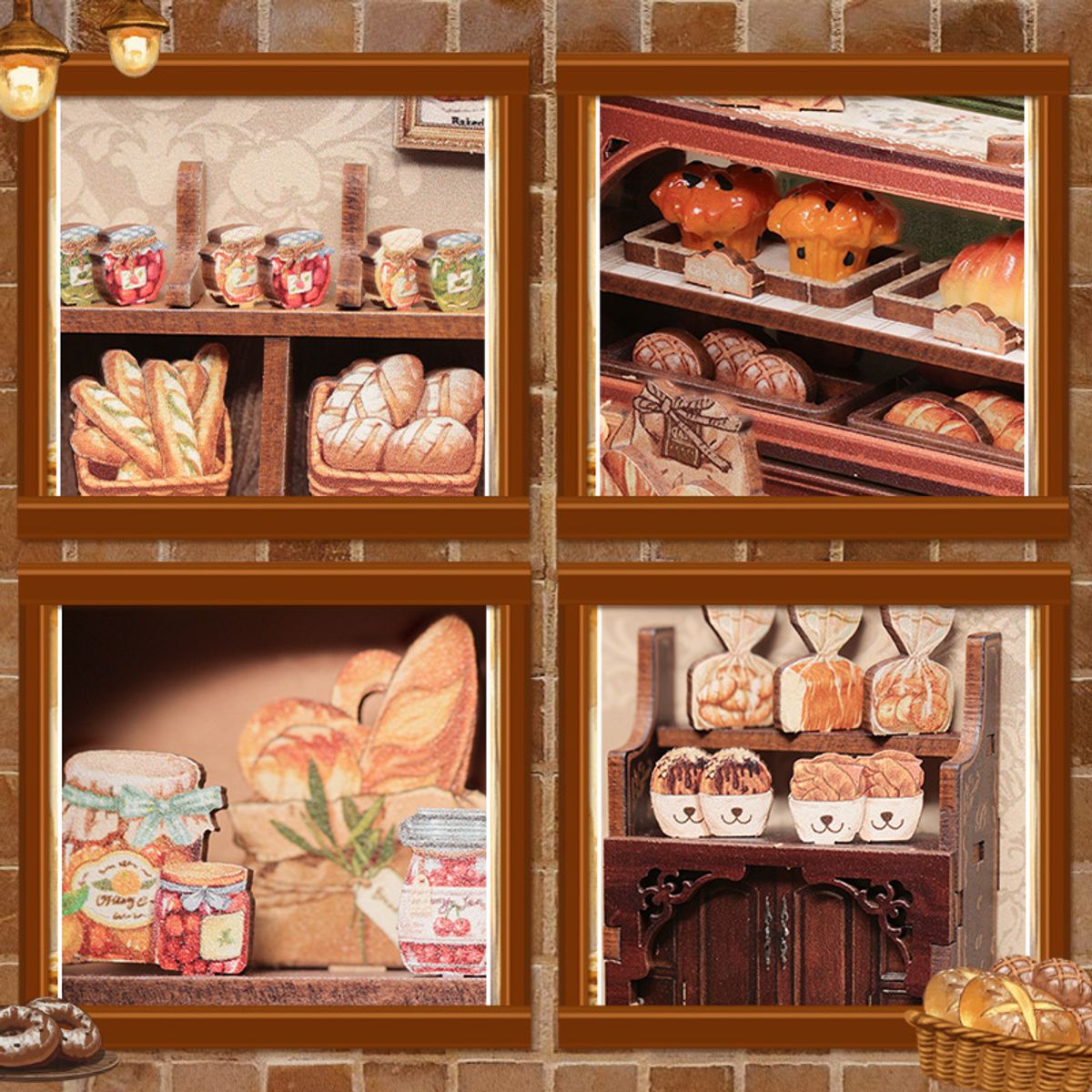 GENERICO - Book Nook Casa Miniatura 3D Mr Hunt Backery