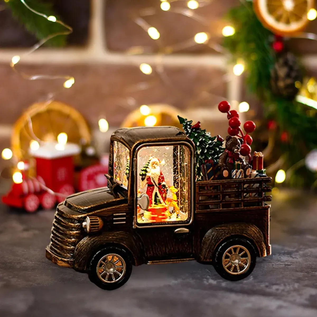 MOVI - CAMIÓN NAVIDEÑO CON LUCES MÚSICA Y ESCENA DE SANTA CLAUS