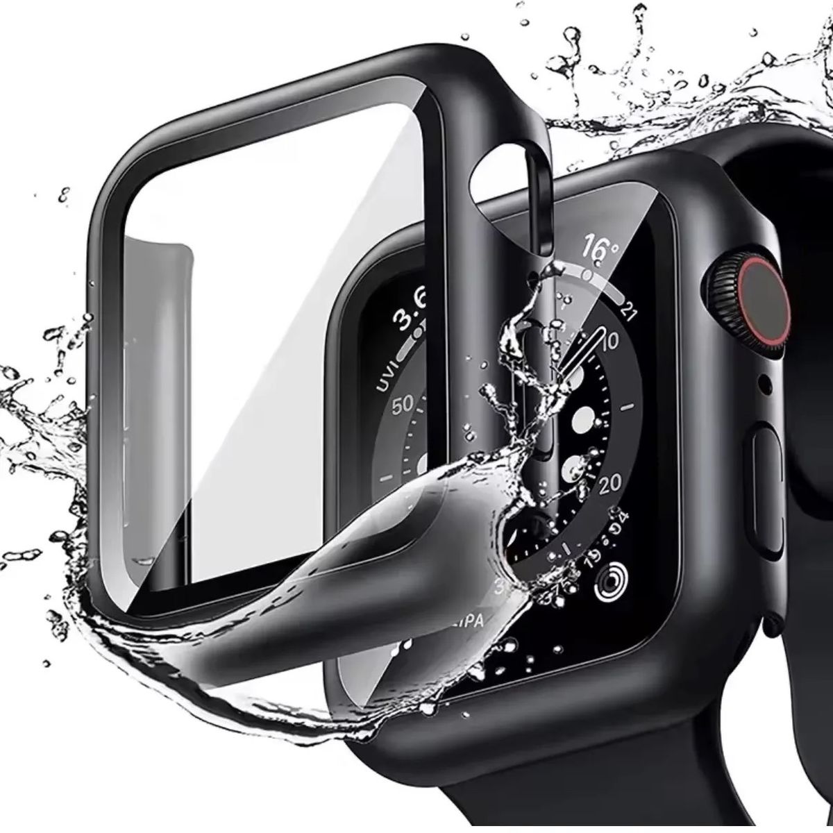 GENERICO - Protector De Reloj Apple Watch 46mm NEGRO