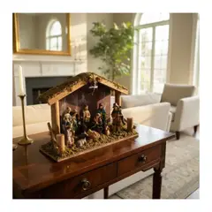 EKOL TACTICA MILITAR - Pesebres Navideños De Madera Nacimiento Hogar Navidad 2025