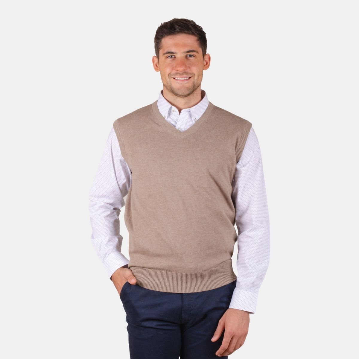 MOSS - Sweater 95% algodón sin mangas