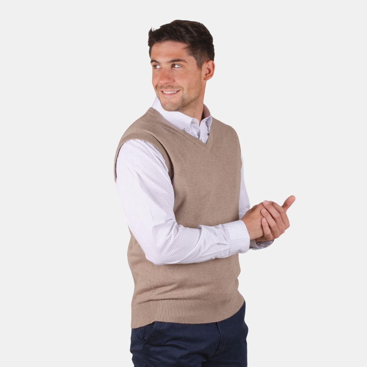 MOSS - Sweater 95% algodón sin mangas