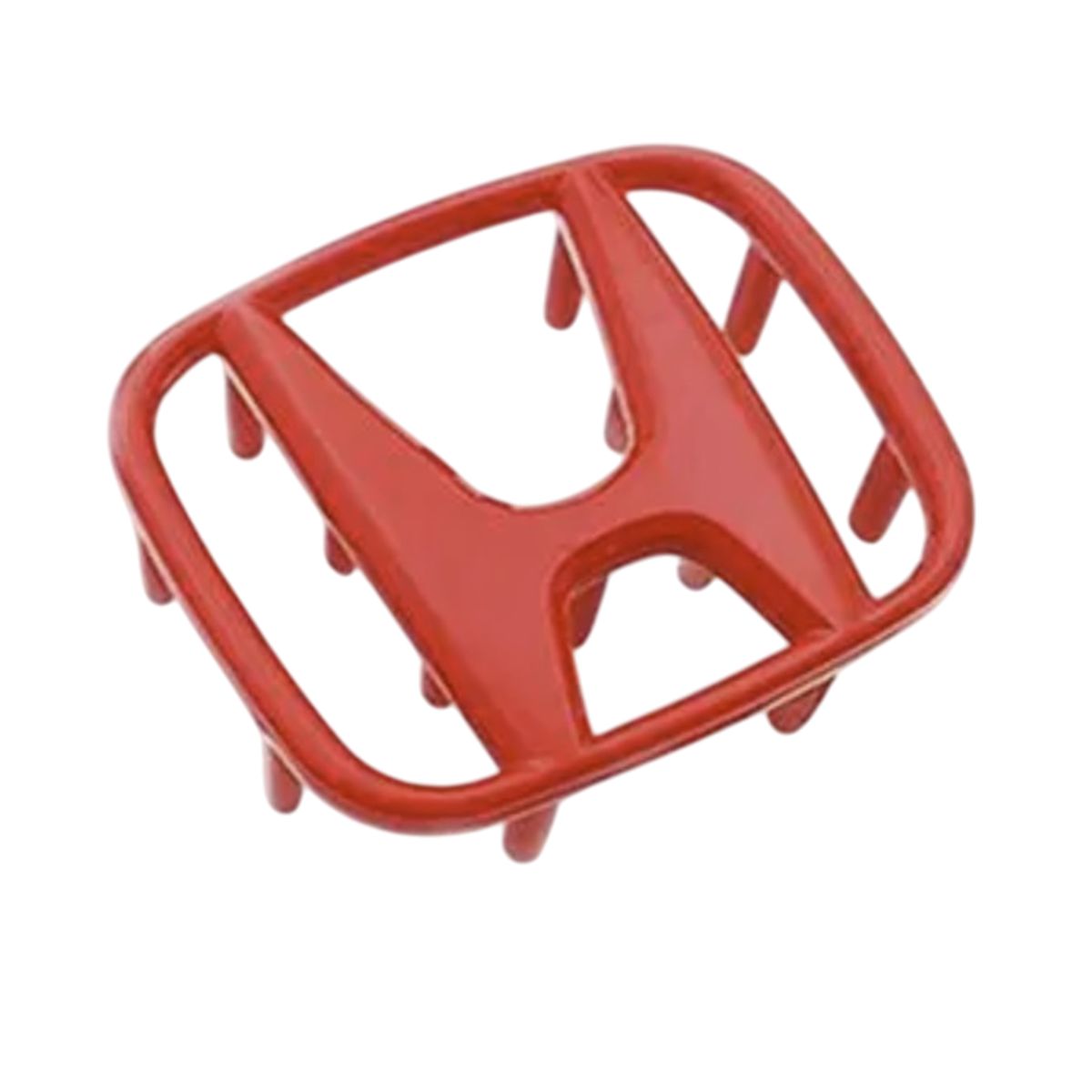 GENERICO - Emblema Volante para Honda Con Pines Traseros 53x43mm Rojo