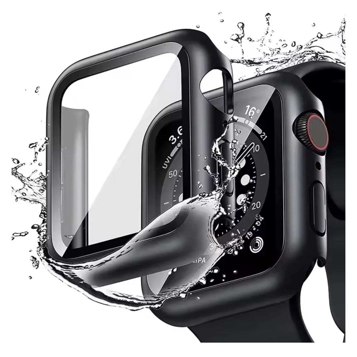 GENERICO - Protector De Reloj Apple Watch 44mm NEGRO