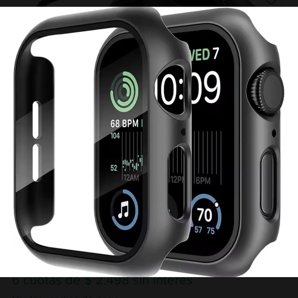GENERICO - Protector De Reloj Apple Watch 44mm NEGRO
