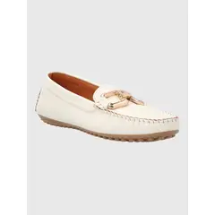HUSH PUPPIES - Mocasin Cuero Mujer Rodeo Blanco