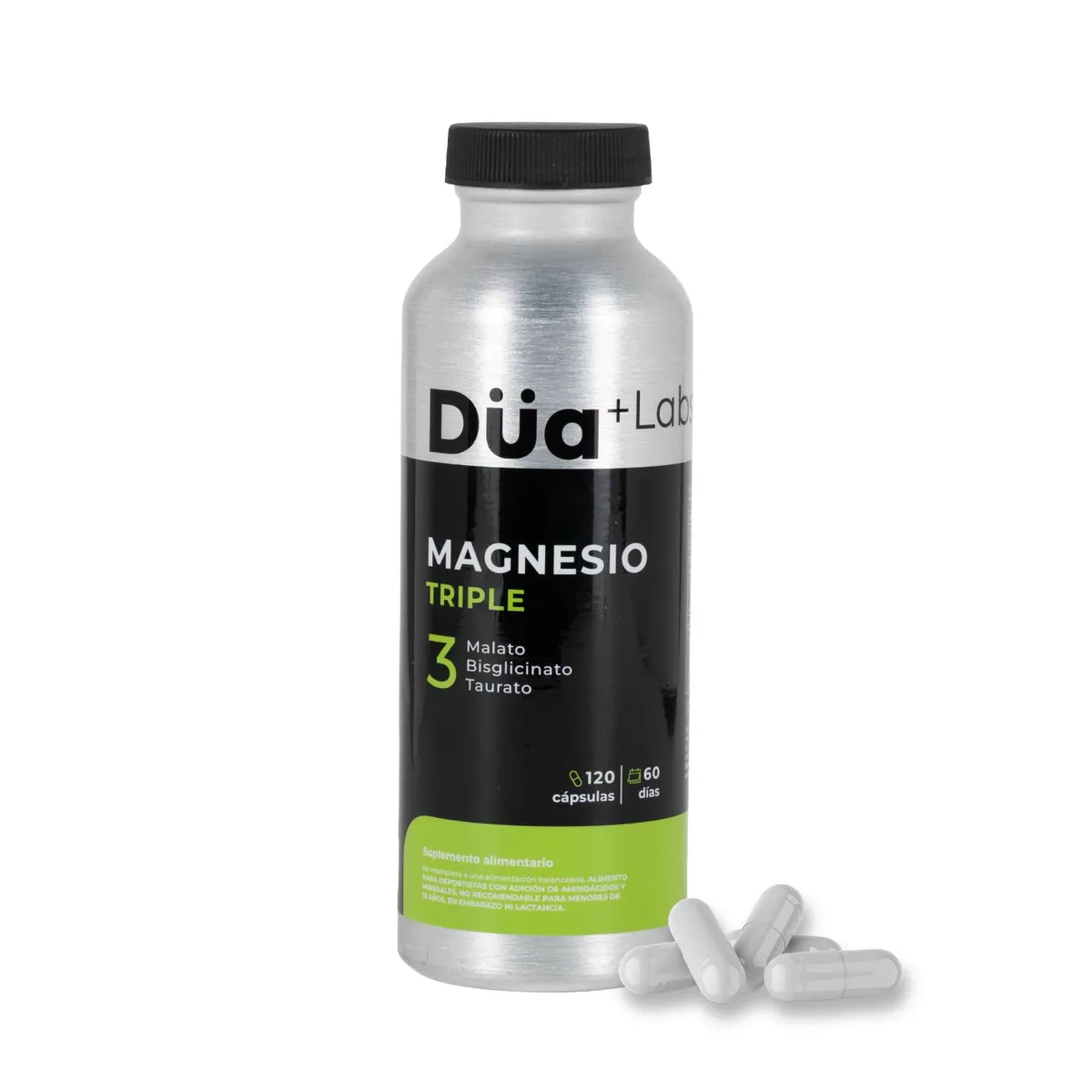 DUA LABS - Magnesio Triple (Bisglicinato Taurato Malato) Düa® 120 Caps