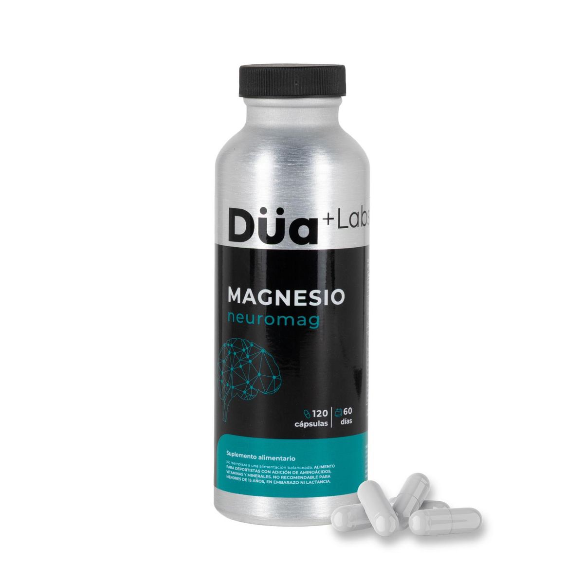 DUA LABS - Magnesio Neuromag Düa Labs® 120 Cápsulas Para 60 días