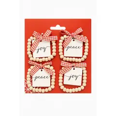 CAP DOR - Set Colgantes Árbol de Navidad Wood