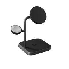 ZENS - Base de Carga Qi2 3 en 1 Office Charger Pro Negra