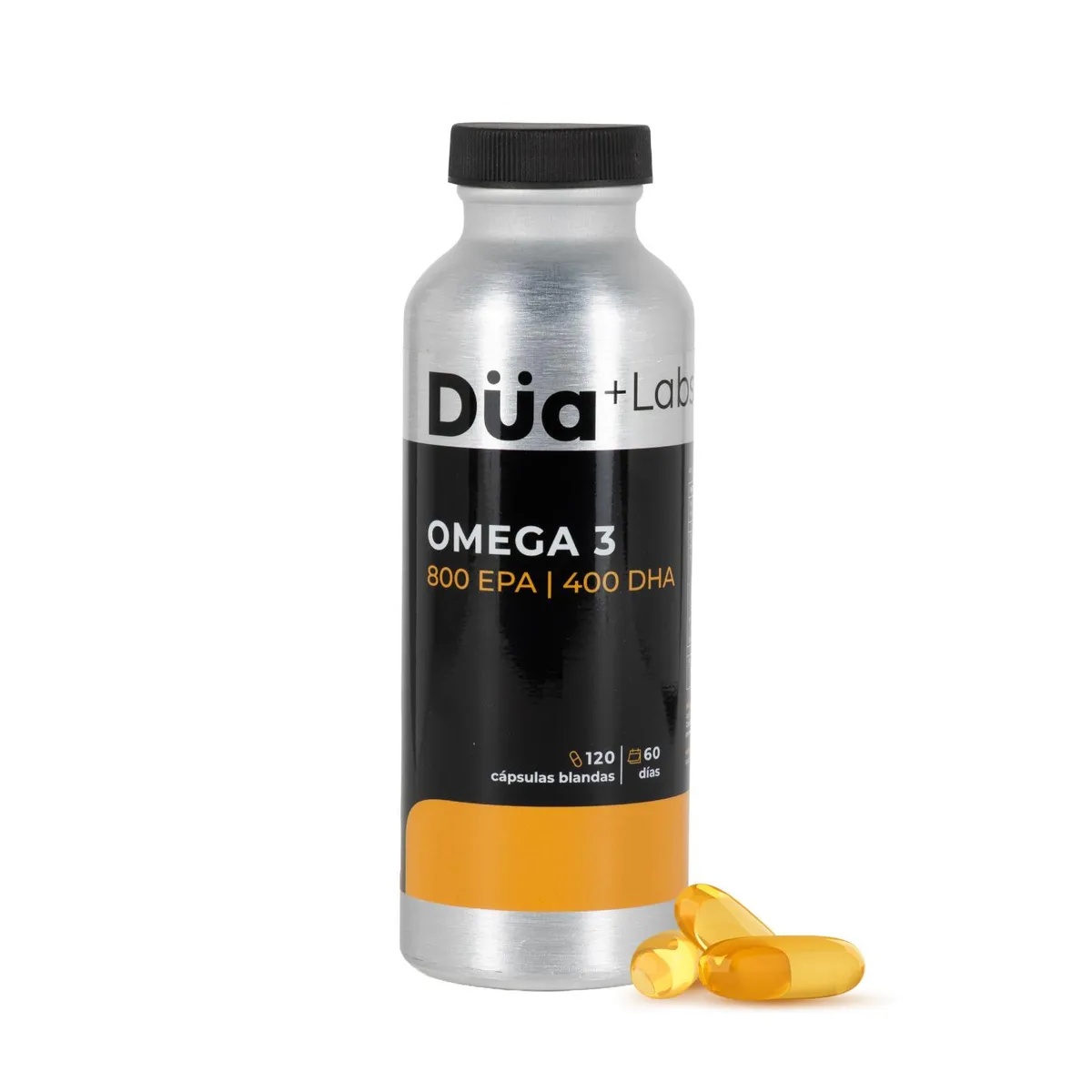 DUA LABS - Omega 3 Düa Labs® 800 EPA 400 DHA 120 Cápsulas Para 60 días