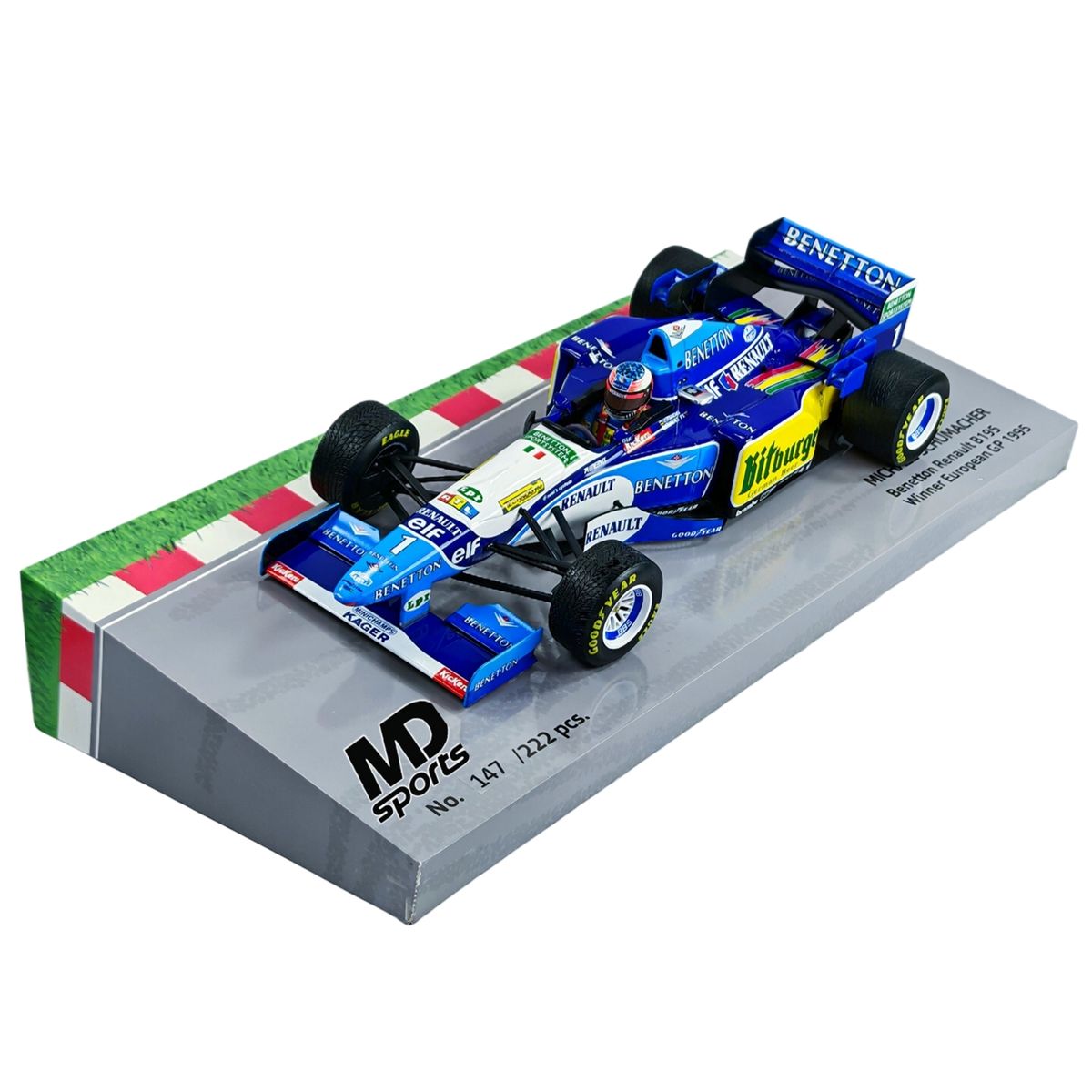 FORMULA 1 - Auto F1 Benetton B195 GP Europa 1995 #1 Michael Schumacher Minichamps 1:18