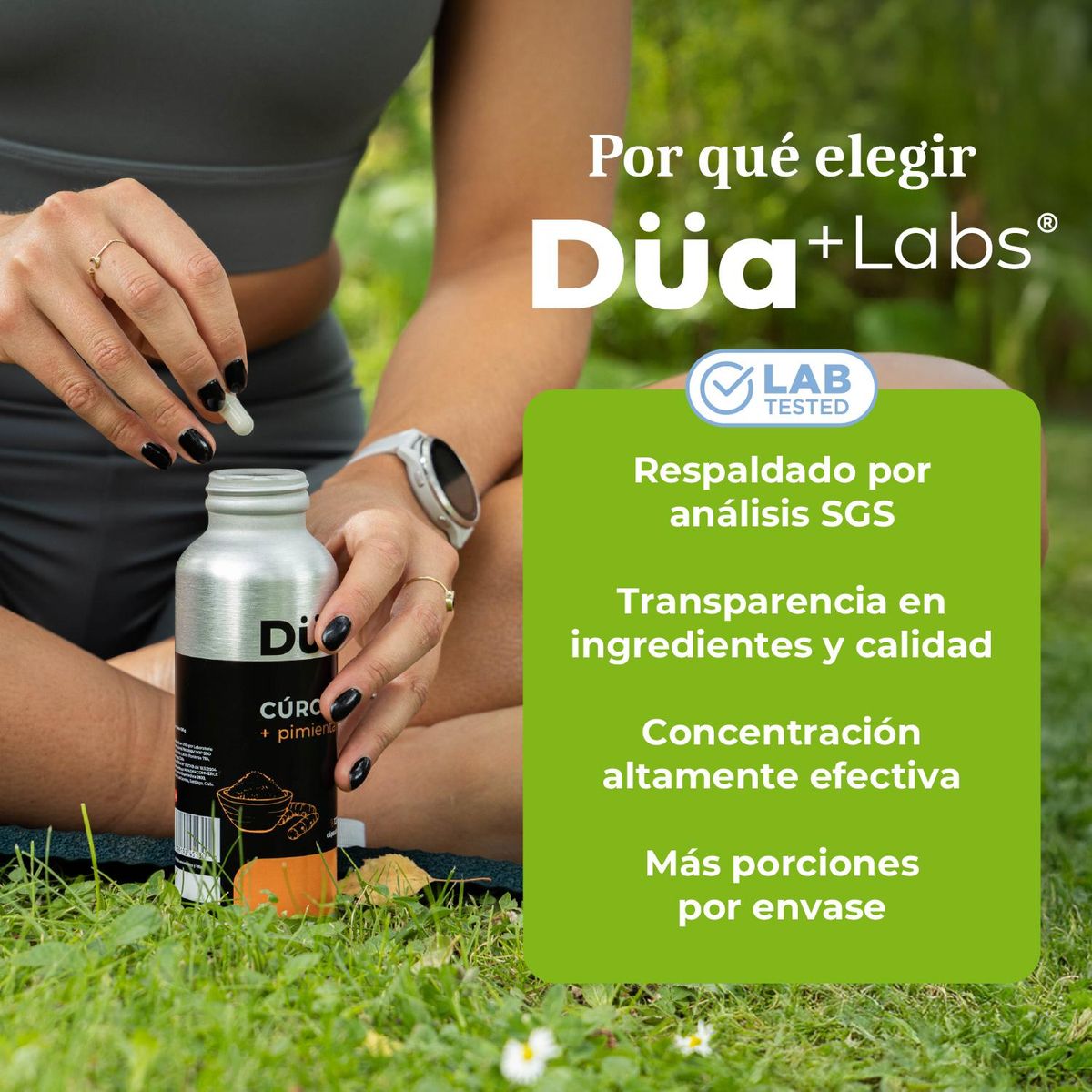DUA LABS - Curcuma + Pimienta Negra Düa Labs® 120 Cápsulas Para 60 días