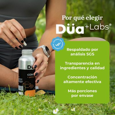 Imagen 2 del producto Curcuma + Pimienta Negra Düa Labs® 120 Cápsulas Para 60 días