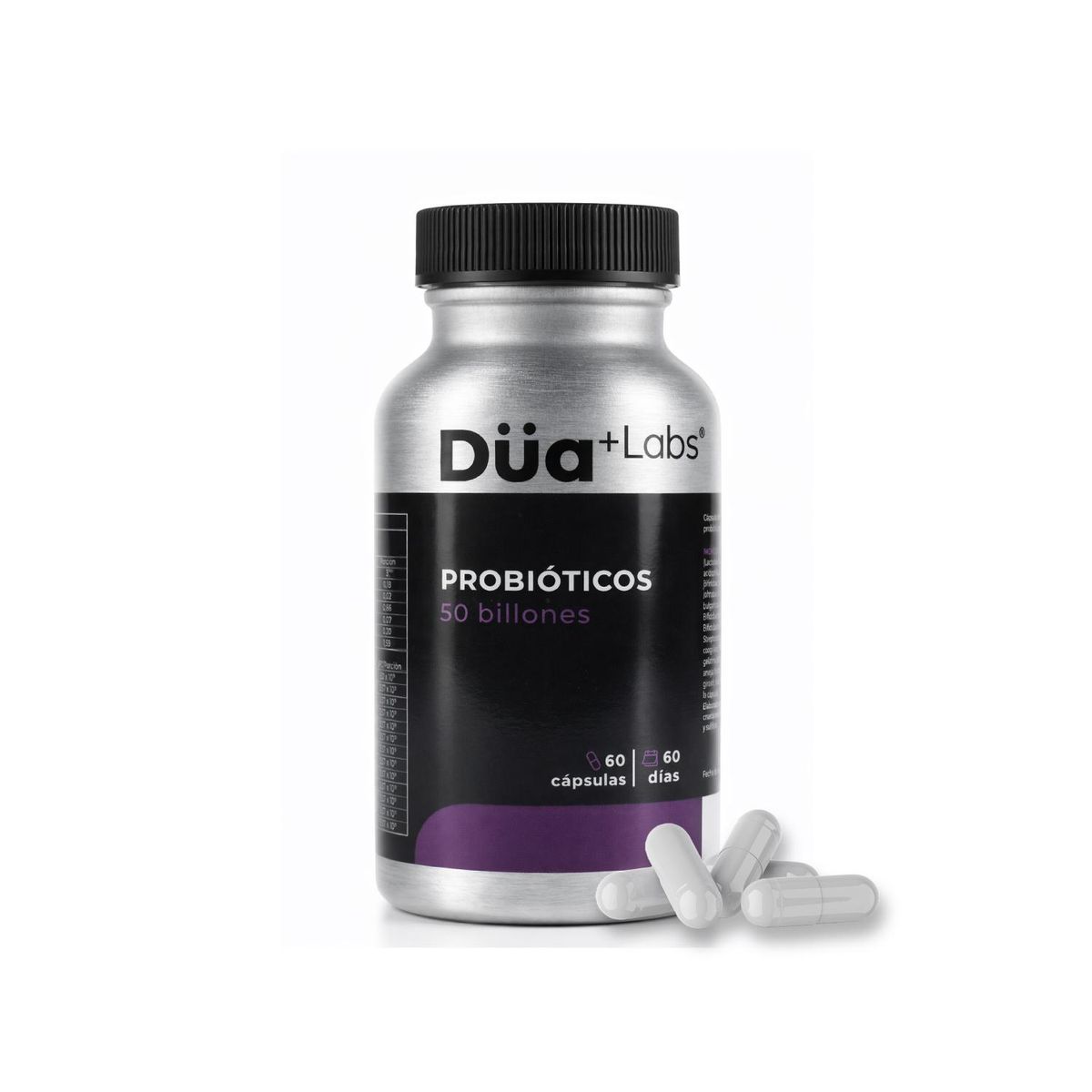 DUA LABS - Probioticos 50 Billones Düa Labs® 60 Cápsulas Para 60 días