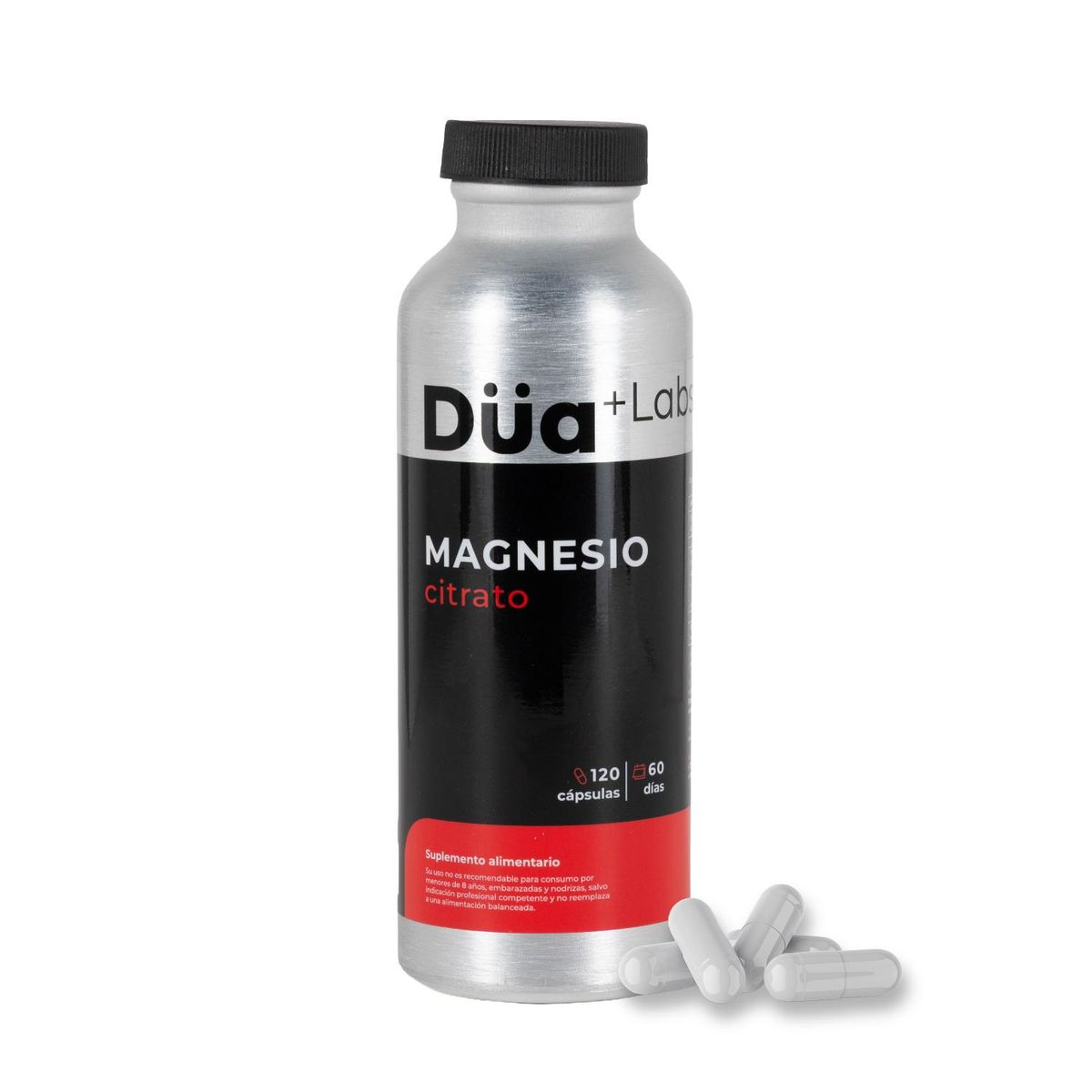 DUA LABS - Magnesio Citrato Düa Labs® 800mg 120 Cápsulas Para 60 días