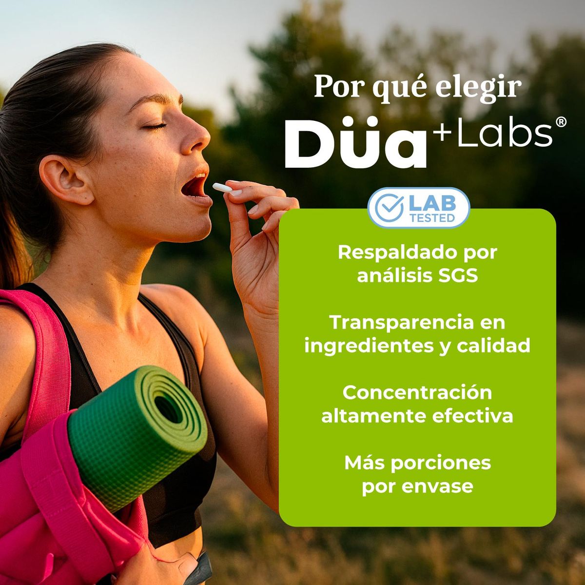 DUA LABS - Magnesio Citrato Düa Labs® 800mg 120 Cápsulas Para 60 días