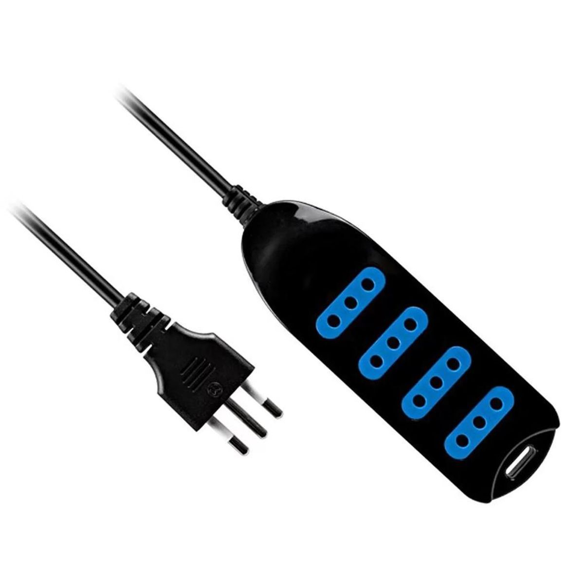 PHILCO - Alargador multiple de 4 tomas 5 mt Philco 450N Negro