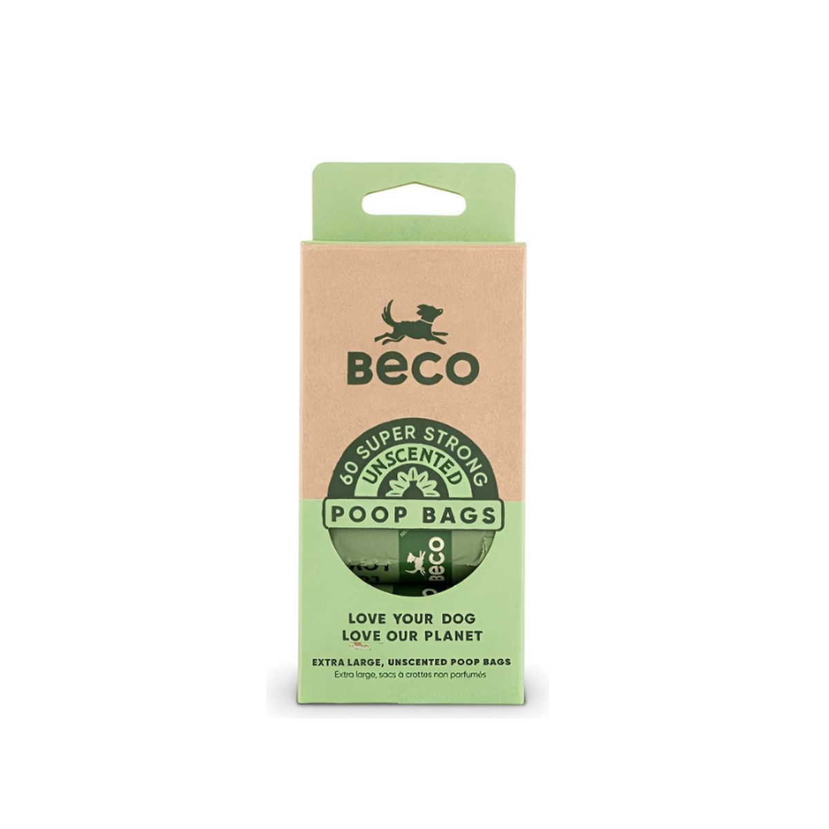 BECO PETS - Beco Pack 4 Rollos Bolsas Biodegradables Extra Grande 60u.