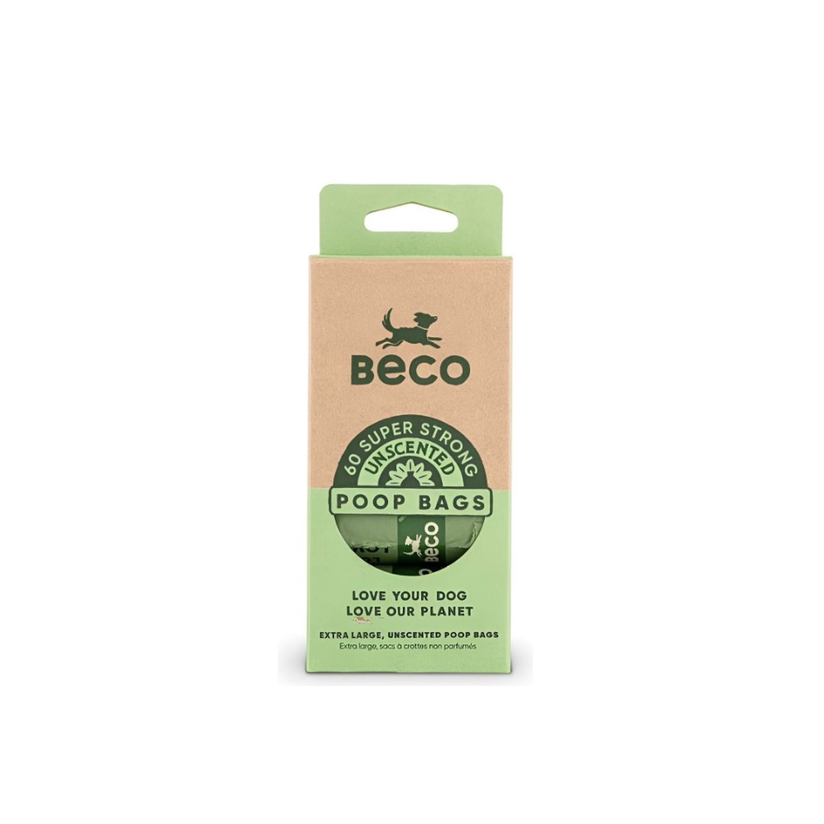 BECO PETS - Beco Pack 4 Rollos Bolsas Biodegradables Extra Grande 60u.