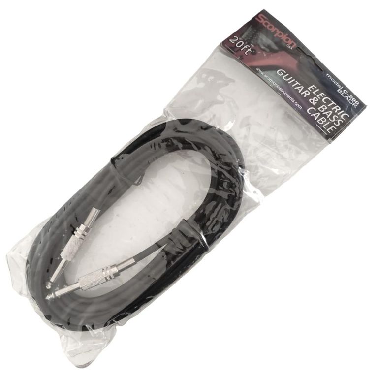 SCORPION Cable de Instrumento 6 metros C-200 Black