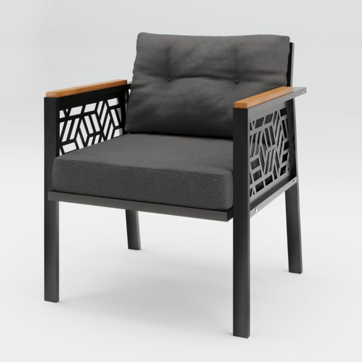 GENERICO - Juego de Living de Terraza Melisa Gris, 4 Personas