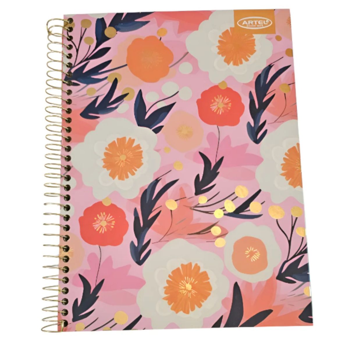 ARTEL - Cuaderno Artel Floral Foil - 150 Hojas Matemáticas 7mm Floral Foil