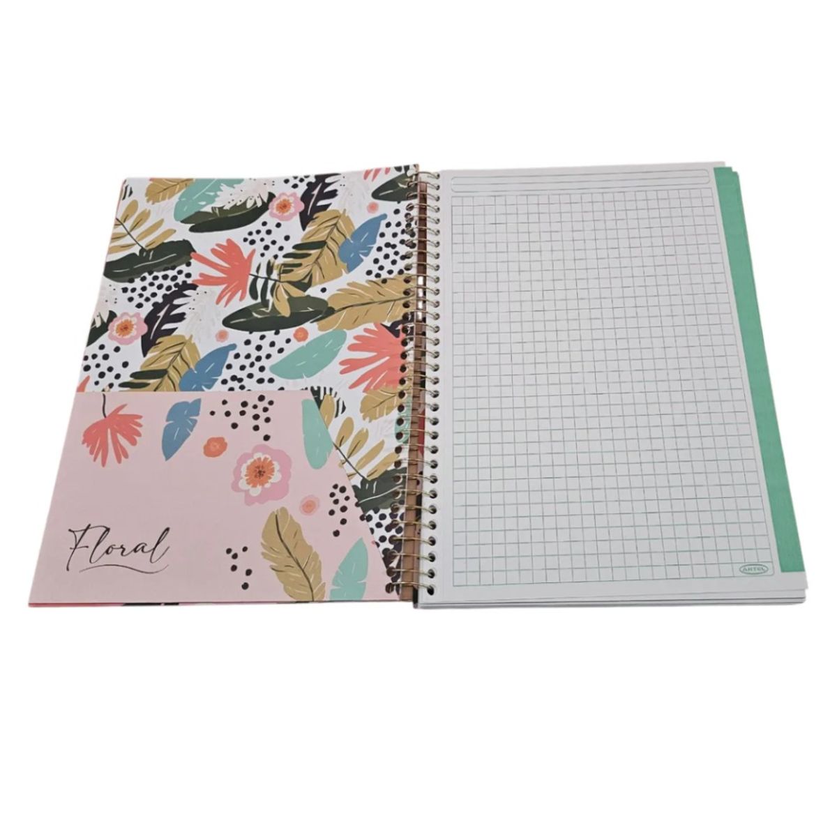ARTEL - Cuaderno Artel Floral Foil - 150 Hojas Matemáticas 7mm Floral Foil