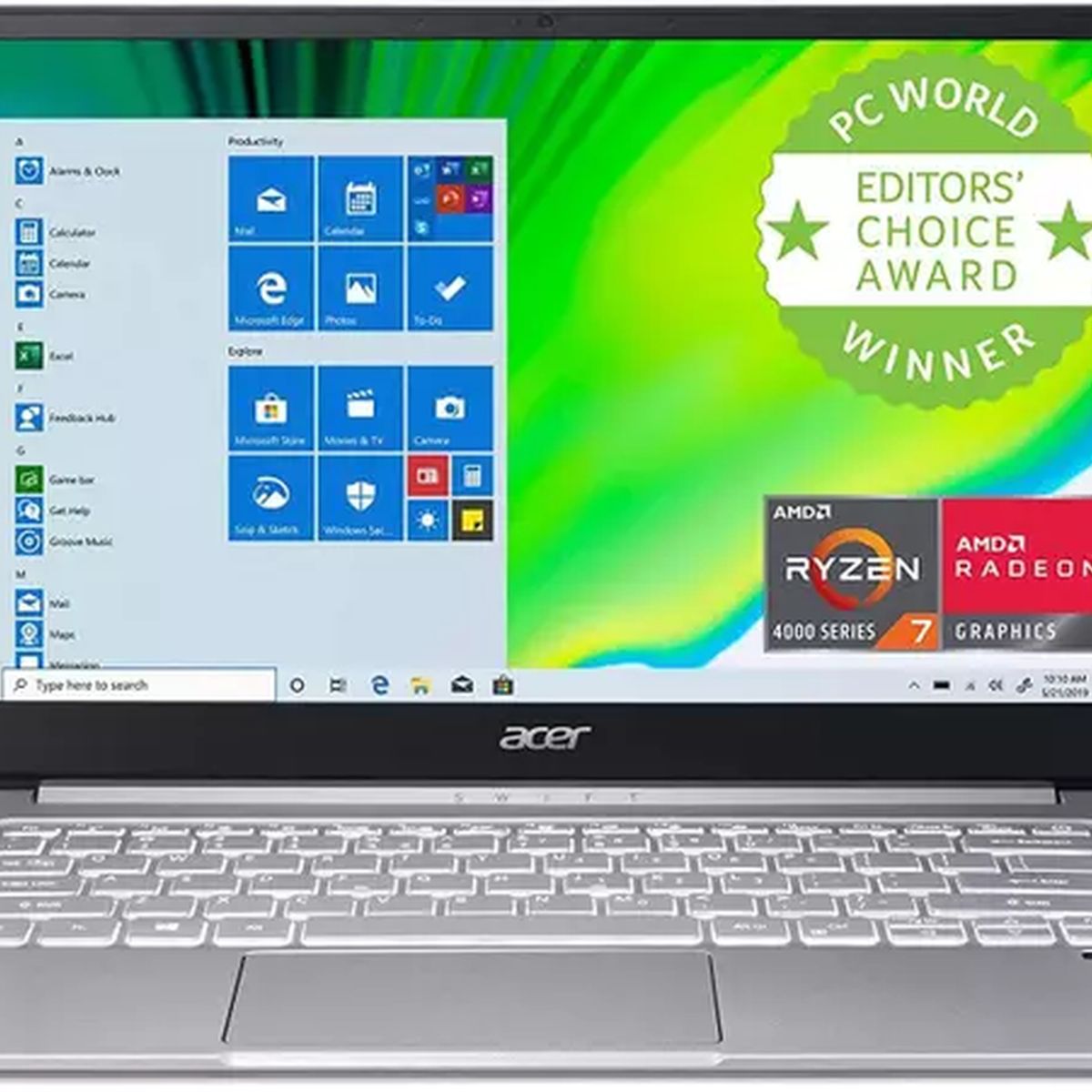 ACER - Notebook Acer Swift 3 Ryzen 7 8 GB 512 GB SSD 14” FHD W10