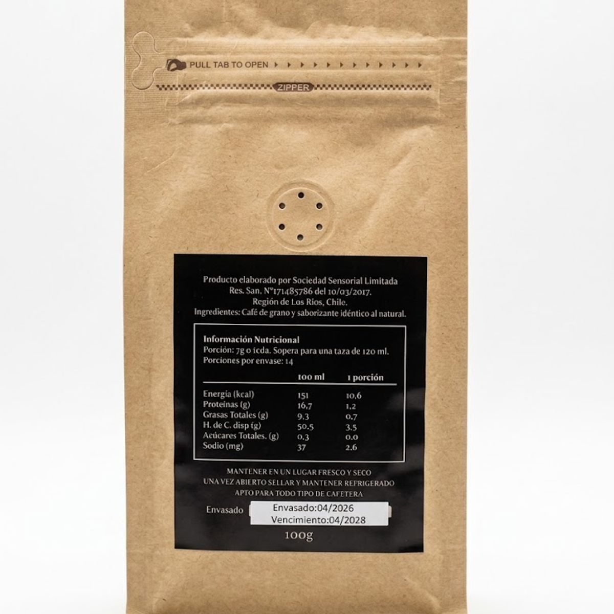 SENSORIAL - Cafe Dulce de Leche 100g Sensorial