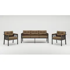 GENERICO - Juego de Living de Terraza Melisa Cafe, 5 Personas