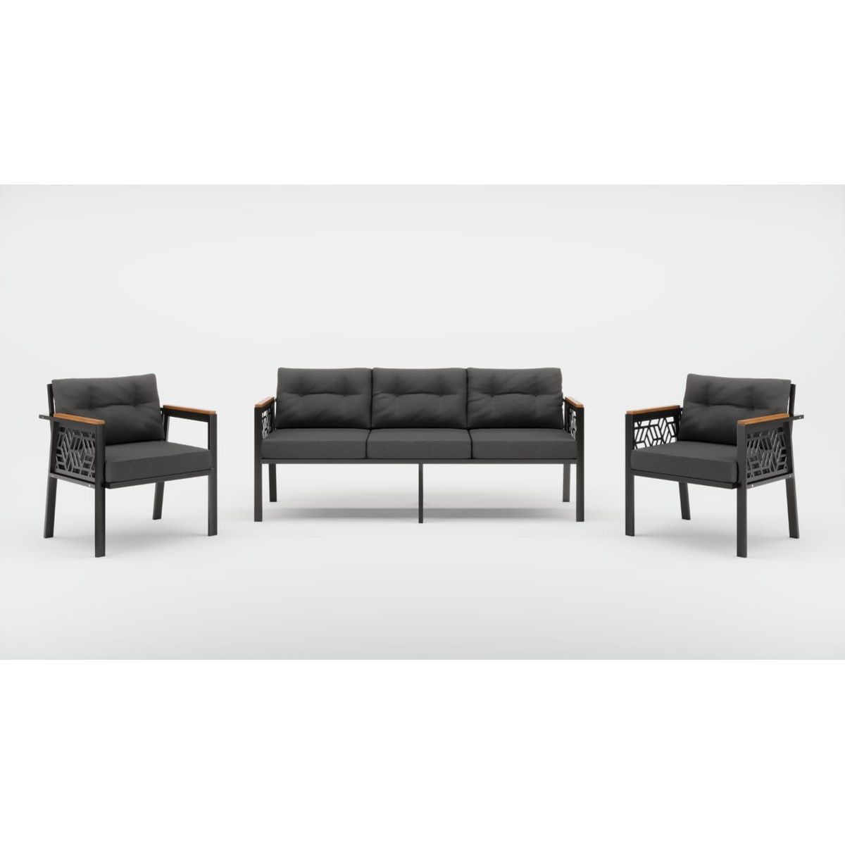 GENERICO - Juego de Living de Terraza Melisa Gris5 Personas