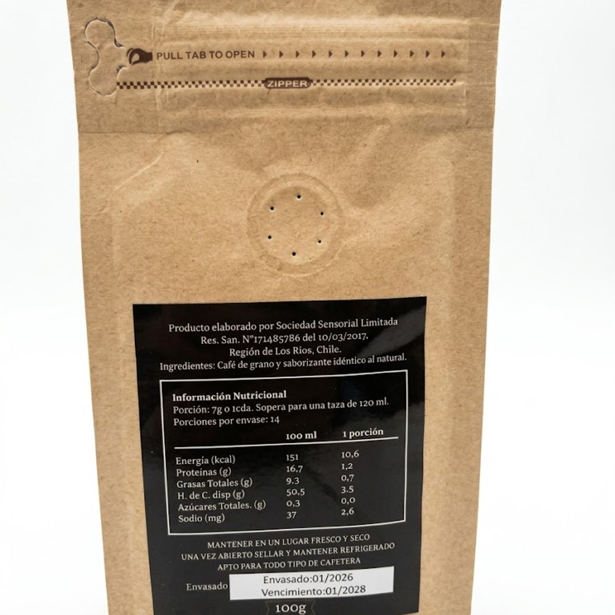 SENSORIAL - Cafe Butter Scotch 100 Grs 100g Sensorial