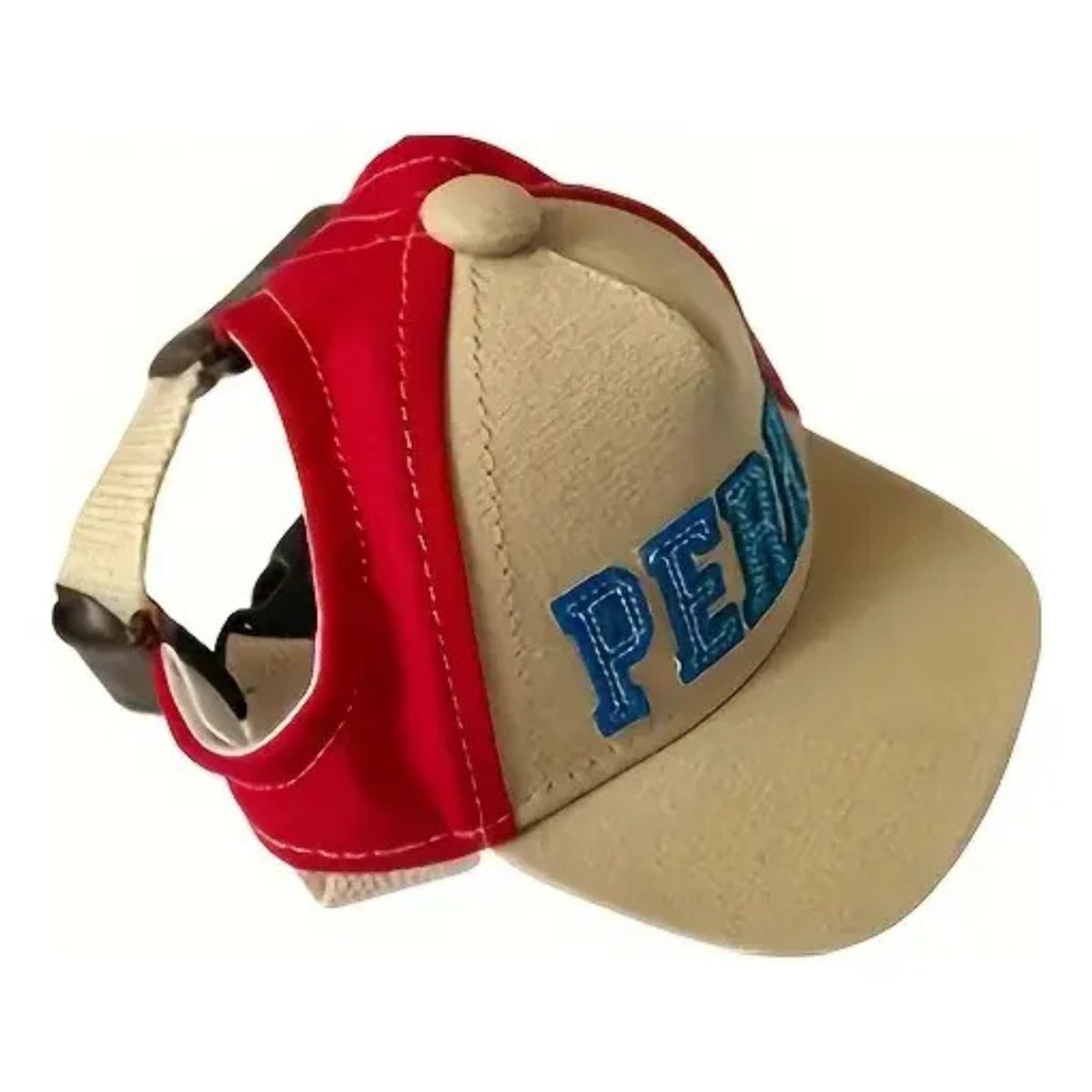 SUKEA - Gorro Protección Solar Ajustable Sombrero Para Perro Gato Rojo L