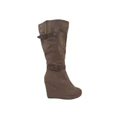 HERIEL - Bota Café Taco Cuña Mujer