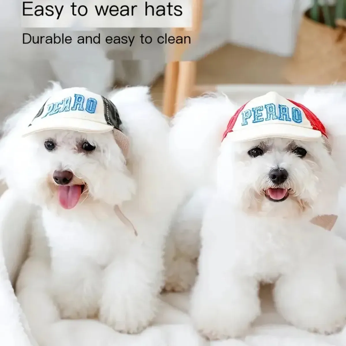 SUKEA - Gorro Protección Solar Ajustable Sombrero Para Perro Gato Negro L