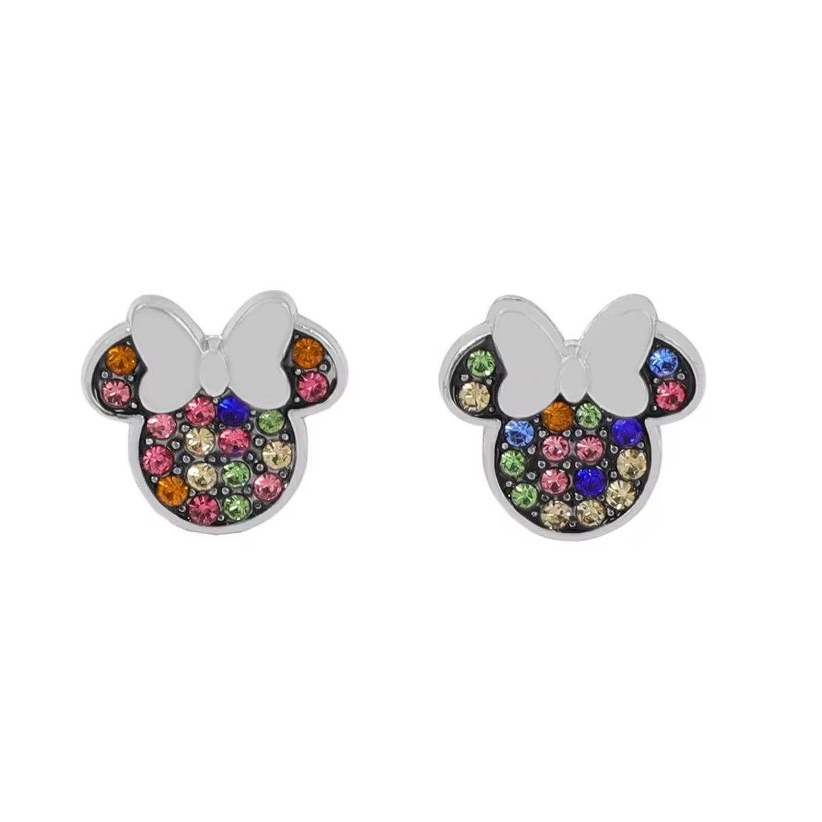 LUXURYJOYAS - Aros Minnie Mouse Exclusivo Gemas Multicolor