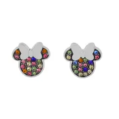 LUXURYJOYAS - Aros Minnie Mouse Exclusivo Gemas Multicolor
