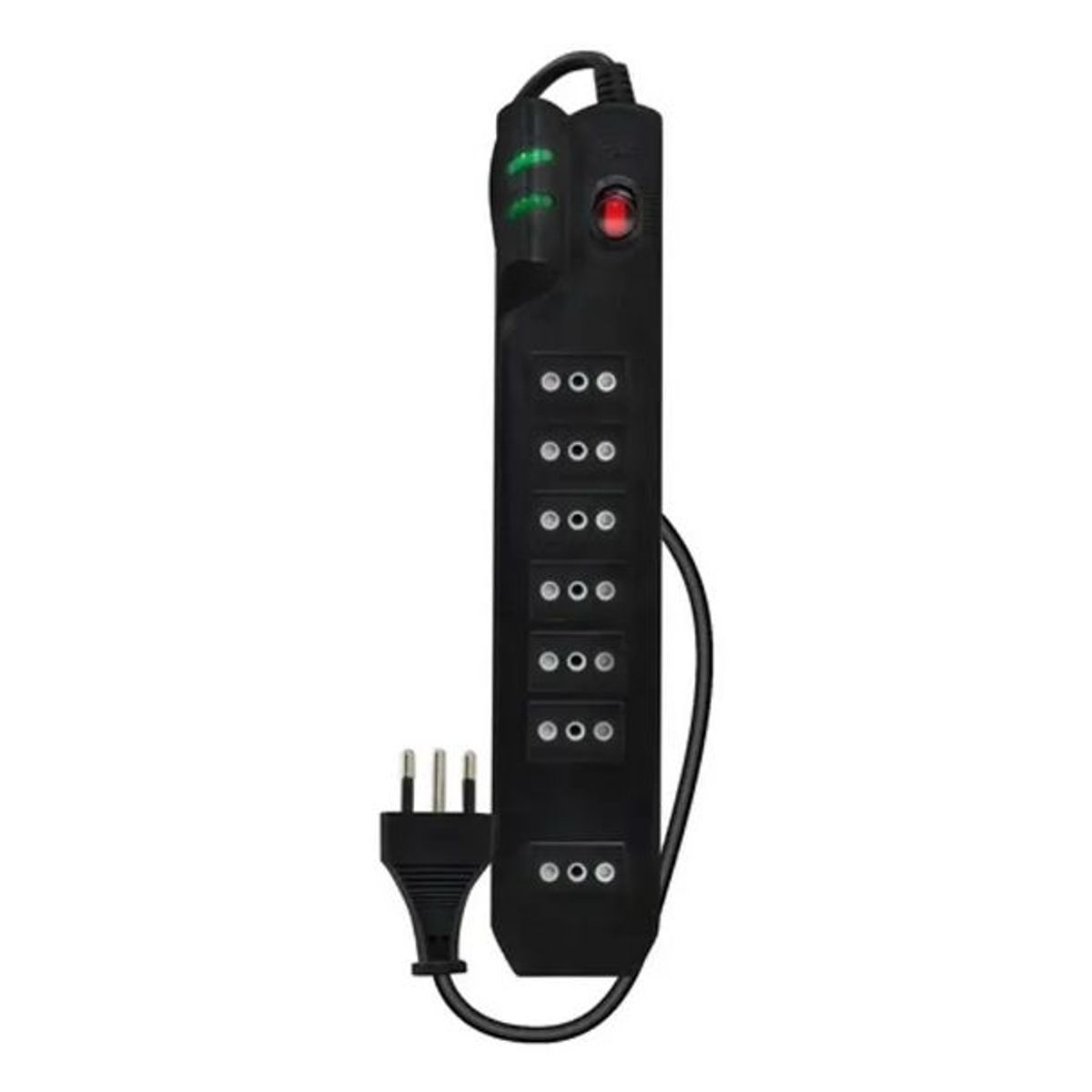 MLAB - Alargador Protector De Voltaje 3 Metros Mlab 9305 Color Negro Certificado 1400w 7 Salidas