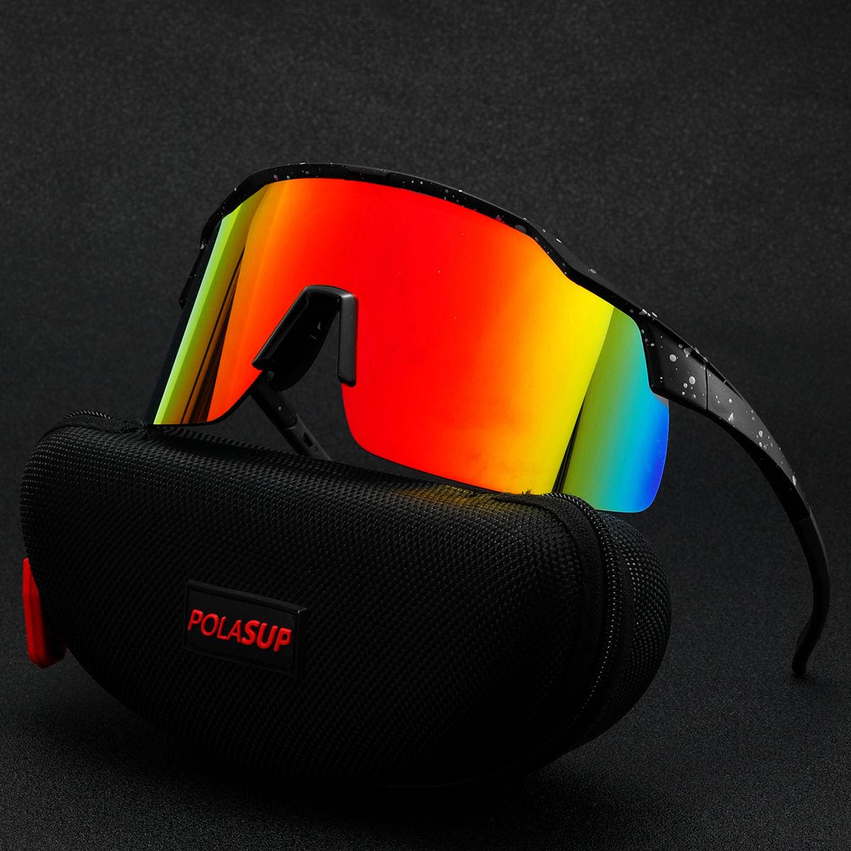 POLASUP - Lentes Gafas de sol deportivas adecuadas para ciclismo senderismo correr y acampar UV400