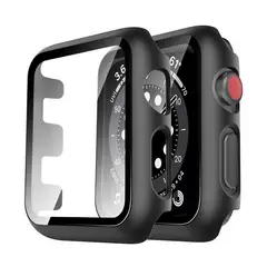 CELLBOX - Protector Carcasa + Mica Negro Para Apple Watch de 45 mm