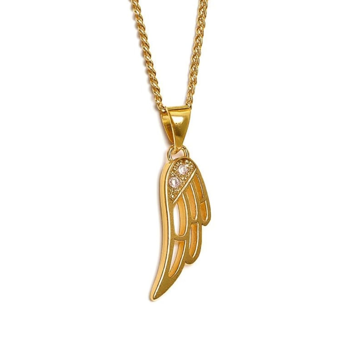 JOYAS LANDEROS - Collar Ala Calada enchapado en oro de 18k