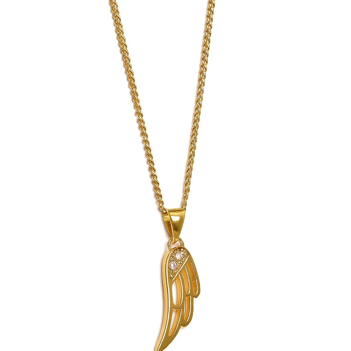 JOYAS LANDEROS - Collar Ala Calada enchapado en oro de 18k
