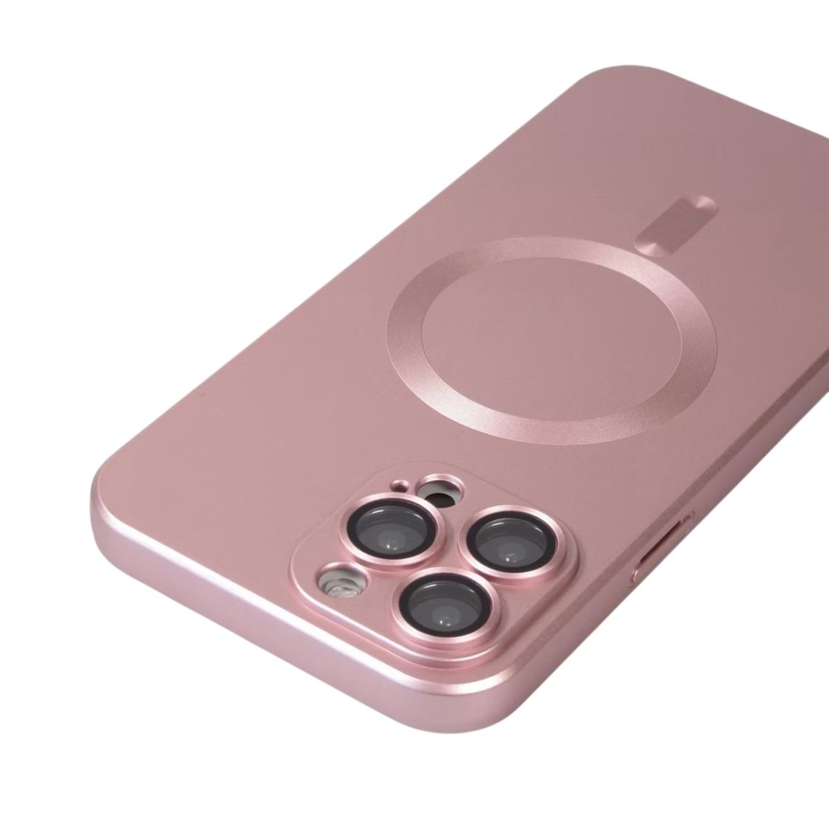 GENERICO - Carcasa para iphone 13 PRO color metalizado magnetica lente camaras